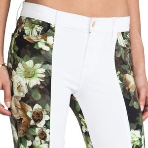 7 for all Mankind Skinny Green English Garden 27